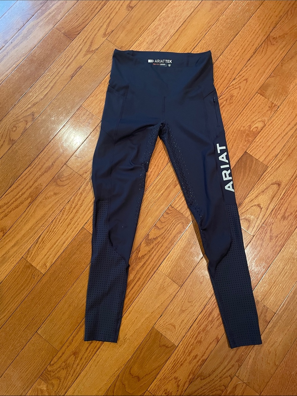 Ariat Navy Blue AriatTek Heat Series Grip Equestrian Tights